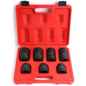 1" Drive Impact Socket Set for Truck Tire Service 17 19 21 33 35 38 41mm
