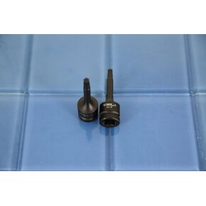 TEMO IP50 3 Inch Long Black Impact Torx Plus 6 Point Socket Bit 1/2 Inch Square Drive Auto Repair Tool