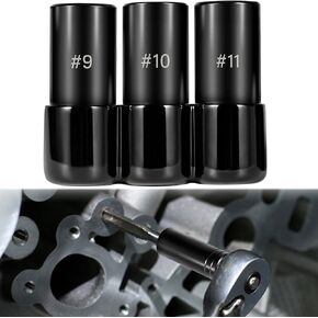 Sunluway 70940 3-Piece Tap Socket Set Tap Socket Wrench Set Fits 5/8", 11/16", 3/4" Taps, 1/2" Drive Tap Socket Adapter For Larger, M.C.T.I. Standard Taps, 9 10 11 Tap Sockets