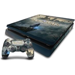 Head Case Designs Officially Licensed Hogwarts Legacy Key Art Graphics Vinyl Sticker Gaming Skin Decal Cover Compatible with Sony PlayStation 4 PS4 Slim Console and DualShock 4 Controller