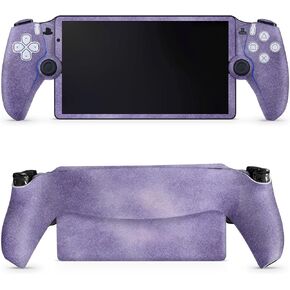 Carbon Fiber Gaming Skin Compatible with PS5 Portal Remote Player - Purple Airbrush - Premium 3M Vinyl Protective Wrap Decal Cover - Easy to Apply | Crafted in The USA by MightySkins
