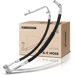 A-Premium A/C Suction and Discharge Line Hose Assembly Compatible with Ford E-150 E-250 E-350 Econoline, E-450 Econoline Super Duty