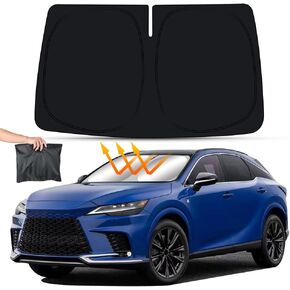 Car Sun Shade for Lexus RX 2023 2024 350 350h 450h+ 500h Auto Interior Accessories Front Windshield Sunshade Foldable Insulation Reflective Protector Parasol Window Curtains Cover Visor