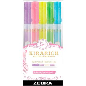 Zebra Pen Creative Highlighting Starter Set, Includes 10 Highlighters and 5 Sarasa Clip Retractable Gel Pens, Assorted Ink Colors, 15-Pack
