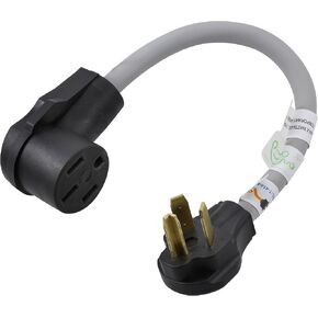 موصلات التيار المتردد 1.5FT EVSE 30 AMP 3Prong NEMA 10-30P قابس مجفف إلى 50 أمبير سلك محول السيارة الكهربائية لتيسلا، صغير in Kuwait