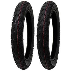 MMG Set of 2 All-Terrain Tread Tire Size 16x2.50 (65-305) Fits Electric Bikes (e-bikes), Kids Bikes, Small BMX and Scooters Fits 12 Inches Rims