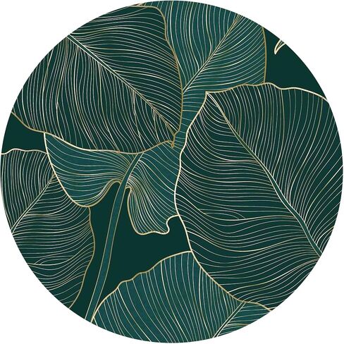 Round Mouse Pad,Tropical Leaves Mouse Mat, Washable Mousepads with Lycra Cloth, Non-Slip Rubber Base Small Mousepad, 7.9×7.9×0.12 inches (Beach) in Saudi Arabia
