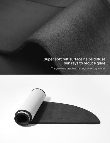 غطاء لوحة القيادة TPARTS لطراز تسلا 3 موديل Y داش حصيرة لوحة القيادة وسادة مزخرفة مقاومة للضوء وغير قابلة للانزلاق موديل 3 موديل Y ملحقات داخلية in Kuwait