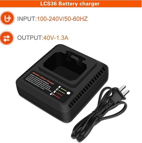 Fast Charger Replacement for 40v Black and Decker Battery Charger 36V/40V Max Compatible with Black & Decker 40v Lithium Battery Charger LBXR36 LBXR2036 LBX36 LBX1540 LBX2040 LBX2540 LST540 LCS1240 in Saudi Arabia