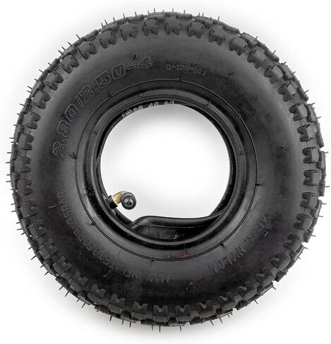 9 Inch Mountain Skateboard Wheel 226mm Scooter Off-Road Tyre with Inner Tube 2.80/2.50-4 Pneumatic at Tire Alloy Hub (Offroad tire Tube) in Saudi Arabia