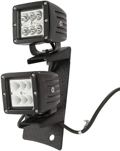 دعامة مزدوجة على شكل حرف A، شريط إضاءة للضباب، مفصل للزجاج الأمامي لإضاءة العمل LED، دعامة تعديل لمصباح السقف لرانجلر JK JKU (أسود) in Kuwait