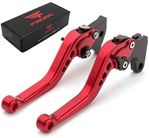 FXCNC CNC Aluminum Short Adjustable Brake Clutch Levers Compatible with G310R G310GS 2017 2018 2019 2020 2021 in Saudi Arabia