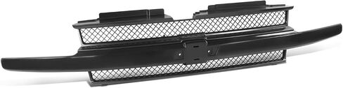 DNA MOTORING OE Style Diamond Mesh Grille Grill Compatible with 02-05 Trailblazer, w/o Headlamp Washers, Black, OEM-GR-GM1200470 in Saudi Arabia