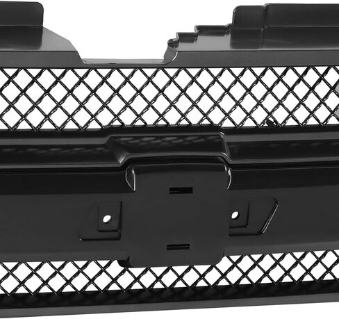 DNA MOTORING OE Style Diamond Mesh Grille Grill Compatible with 02-05 Trailblazer, w/o Headlamp Washers, Black, OEM-GR-GM1200470 in Saudi Arabia