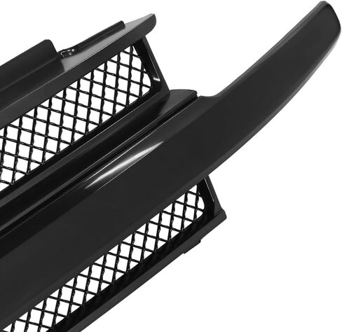 DNA MOTORING OE Style Diamond Mesh Grille Grill Compatible with 02-05 Trailblazer, w/o Headlamp Washers, Black, OEM-GR-GM1200470 in Saudi Arabia