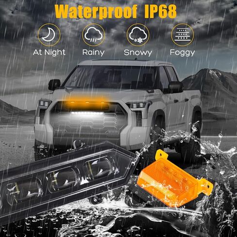 مجموعة مصابيح LED و3 قطع من مصابيح الشبكة الأمامية متوافقة مع Toyota Tundra/TRD Pro 2022 2023 مع مجموعة أسلاك ومسامير Toyota Tundra Grilles Kit in Kuwait