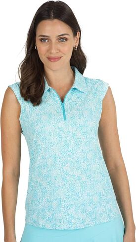 IBKUL Athleisure Wear واقي من الشمس UPF 50+ Icefil Cooling مجردة طباعة الجلد بلا أكمام - 14487 in Saudi Arabia