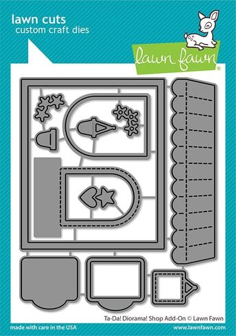 Lawn Fawn Ta-Da! Diorama! Shop add-on, Carnora Storage Pocket, Bundle of 2 Items in Kuwait