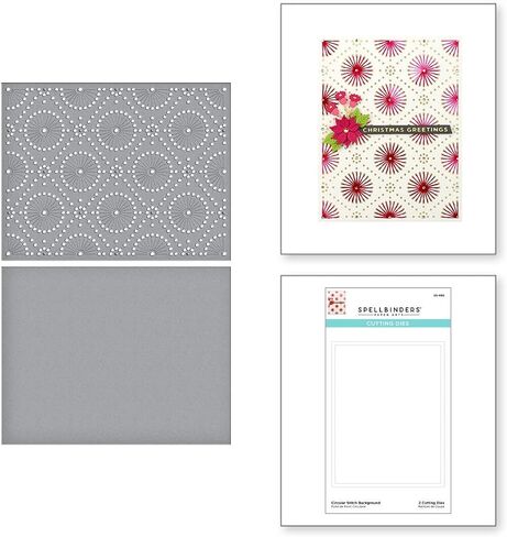 Spellbinders Etched Dies CIRC BKGRD, Circular Stitch Background in Saudi Arabia