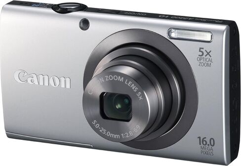Canon PowerShot A2300 16.0 MP Digital Camera with 5x Optical Zoom (Silver) (Renewed) in Saudi Arabia