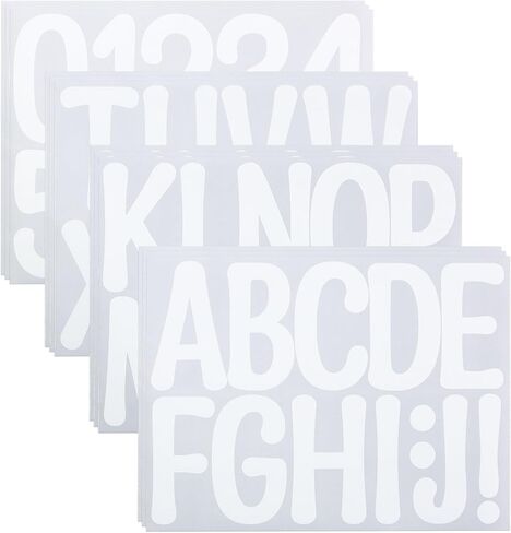 Large Self Adhesive Vinyl Letters Numbers Stickers for Mailbox,4 Inch Sticky Alphabet Number Sticker Kit for Signs, Windows, Arts & Crafts Black in Saudi Arabia