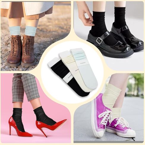3 Pairs Ice Silk Socks for Women Thin Breathable Athletic Silk Sock Liners Women Ice Feeling Socks Solid Color Nonslip Liner Socks for Women and Men, US Size: 5-10 in Saudi Arabia