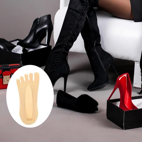 5 Pairs Toe Socks No Show Low Cut Toe Socks Women Five Finger Liner Socks Non-Slip Toe Socks for Women Girls (Skin Color) in Saudi Arabia