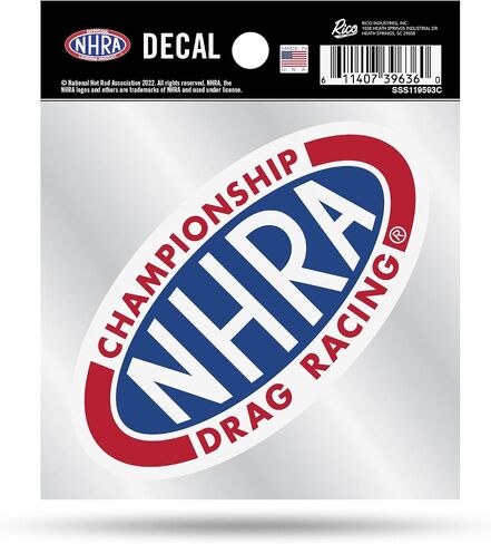 NHRA Decal 4" x 4" Sports Decal - NHRA Drag Racing in Saudi Arabia