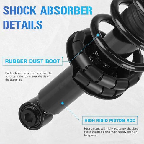 Rear Left & Right Side Strut w/Coil Spring Shock Absorbers for 2005-2009 Subaru Legacy Replace for 15910 (Set of 2) in Saudi Arabia