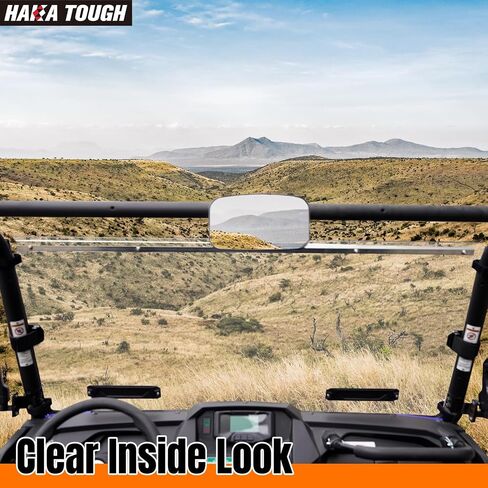 HAKA TOUGH الزجاج الأمامي لملحقات Yamaha Wolverine X2 850 2018-2020، زجاج أمامي بفتحات تهوية لـ Wolverine X4 850 نافذة أمامية كاملة مقاومة للغبار ومتينة in Kuwait