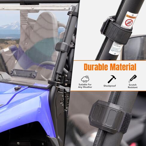 HAKA TOUGH الزجاج الأمامي لملحقات Yamaha Wolverine X2 850 2018-2020، زجاج أمامي بفتحات تهوية لـ Wolverine X4 850 نافذة أمامية كاملة مقاومة للغبار ومتينة in Kuwait