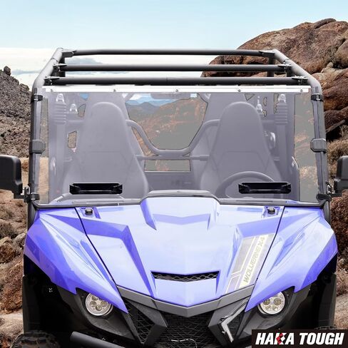 HAKA TOUGH الزجاج الأمامي لملحقات Yamaha Wolverine X2 850 2018-2020، زجاج أمامي بفتحات تهوية لـ Wolverine X4 850 نافذة أمامية كاملة مقاومة للغبار ومتينة in Kuwait