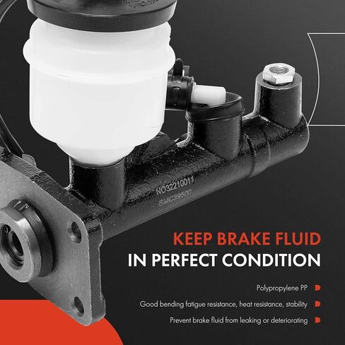 A-Premium Brake Master Cylinder with Reservoir and Sensor Compatible with Toyota Vehicles - 4Runner 1984-1988, Pickup 1979-1988, 2.4L - Replace# 4720135470, 4720135360 in Saudi Arabia