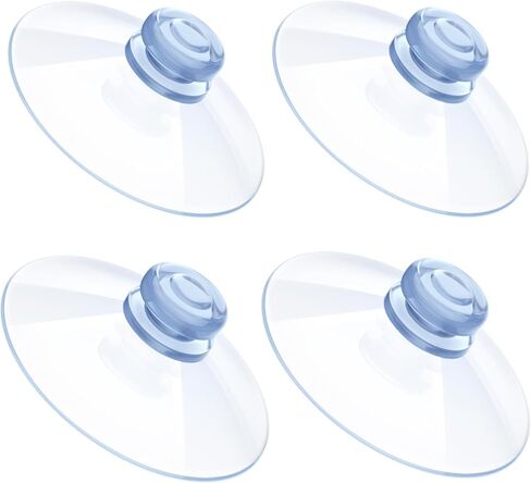Small Suction Cups,Plastic Suction Cups without Hook,1.8 Inches Clear Replacement Sucker Pads for Glass Windows,Wall Door,Kitchen,Bathroom Organization and Home Decoration in Saudi Arabia