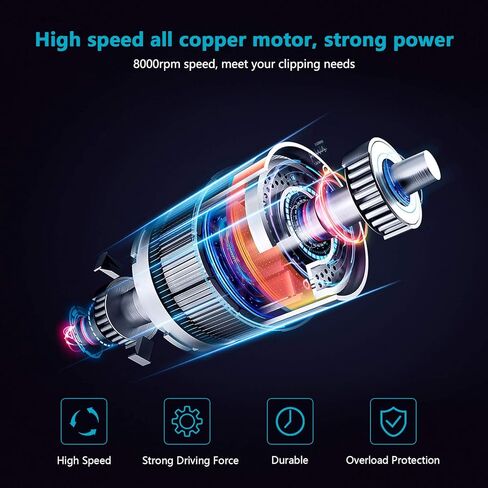 مقص كهربائي لاسلكي، مقص كهربائي قوي لقطع القماش والكرتون واللوحة الكريستالية والقماش والجلد والسجاد والورق - أدوات قص كهربائية/مقص مع شفرتين إضافيتين (أزرق) in Kuwait