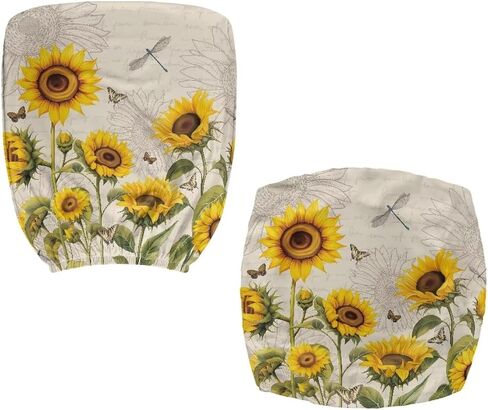 Highland Cow Office Chair Covers Stretchable 2 Piece Flowy Floral Office Chair Seat Covers Boho Computer Chair Cover Mandara Chair Covers in Saudi Arabia