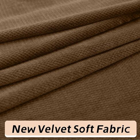 Arfntevss Velvet Striped Sectional Couch Covers L Shape Sofa Cushion Covers with Chaise Stretch Seat Slipcover Anti-Slip Magic Soft Protector (2 Seat Covers 3 Backrest Cover 1 Chaise, Dark Gray) in Saudi Arabia