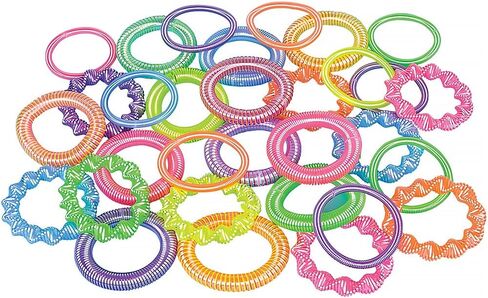 Rhode Island Novelty 72 PC COIL SPRING BRACELETS in Saudi Arabia