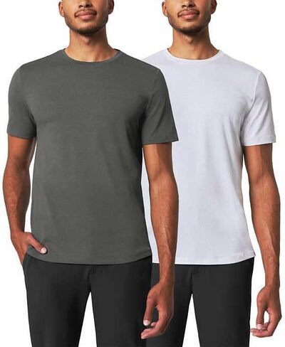 Mondetta Men's 2 Pack Short Sleeve Active Performance Tees in Saudi Arabia
