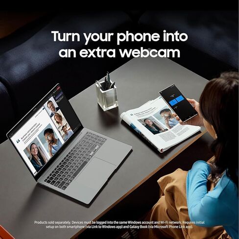 SAMSUNG 2024 Newest 14" Galaxy Book4 Pro Laptop, Intel Core Ultra 7 Processor, 16GB DDR5 RAM, 2TB SSD, 3K AMOLED (2880 x 1800) Touchscreen, Advanced Security, Windows 11 in Kuwait