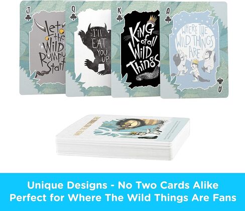 AQUARIUS Where The Wild Things Are Playing Cards - WTWTA Themed Deck of Cards for Your Favorite Card Games - Officially Licensed WTWTA Merchandise & Collectibles in Saudi Arabia