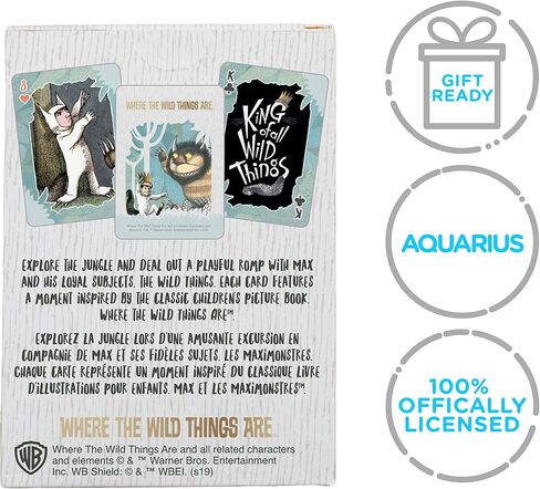 AQUARIUS Where The Wild Things Are Playing Cards - WTWTA Themed Deck of Cards for Your Favorite Card Games - Officially Licensed WTWTA Merchandise & Collectibles in Saudi Arabia
