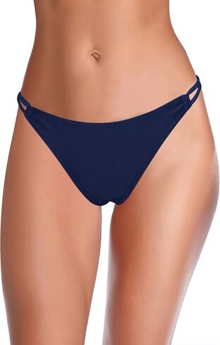 SHEKINI Women's Bikini Bottom Cutout Swim Bottom Strappy Low Waisted Bathing Suit Bottom in Saudi Arabia