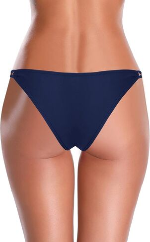 SHEKINI Women's Bikini Bottom Cutout Swim Bottom Strappy Low Waisted Bathing Suit Bottom in Saudi Arabia