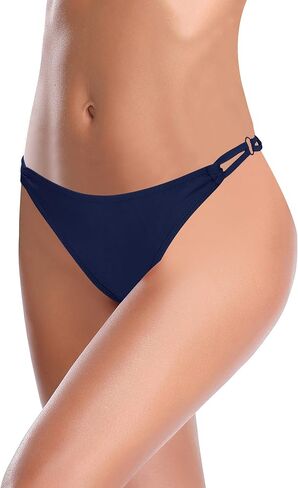 SHEKINI Women's Bikini Bottom Cutout Swim Bottom Strappy Low Waisted Bathing Suit Bottom in Saudi Arabia