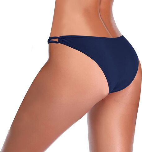 SHEKINI Women's Bikini Bottom Cutout Swim Bottom Strappy Low Waisted Bathing Suit Bottom in Saudi Arabia
