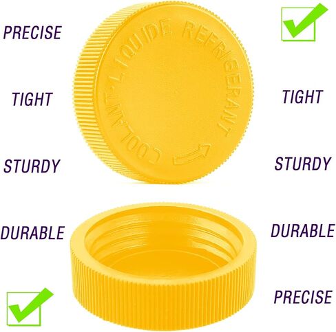 2PCS Coolant Reservoir Cap - Knob Type Engine Coolant Tank Cap Compatible with Infiniti EX35,M35,Nissan 350Z,Murano - Car Accessories Replacement OEM#21712-79900 (Yellow) in Saudi Arabia