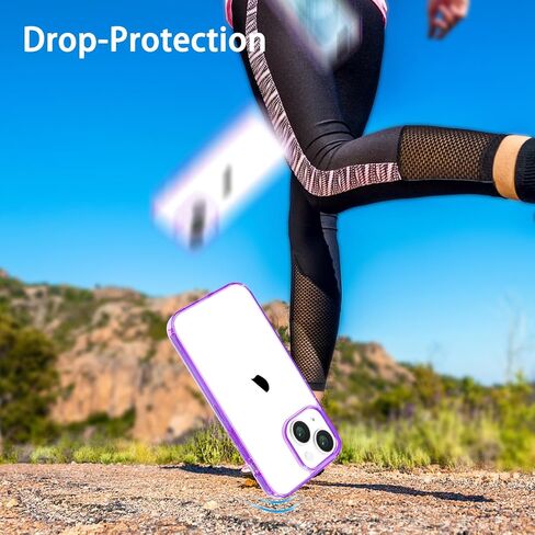 JJGoo متوافق مع حافظة iPhone 14 Plus، حافظة هاتف شفافة غير صفراء مقاومة للصدمات لهاتف Apple iPhone 14 Plus، غطاء واقٍ خلفي صلب نحيف مضاد للخدش من البولي كربونات 2022 in Kuwait
