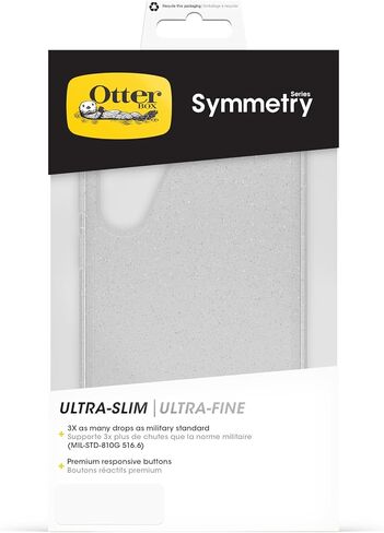OtterBox Symmetry Clear Case for Samsung Galaxy S21 5G, Shockproof, Drop Proof, Protective Thin Case, 3X Tested to Military Standard, Antimicrobial Protection, Stardust in Saudi Arabia