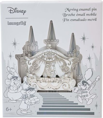 Loungefly Disney Cinderella Happily Ever After 3" Moving Enamel Pin in Saudi Arabia